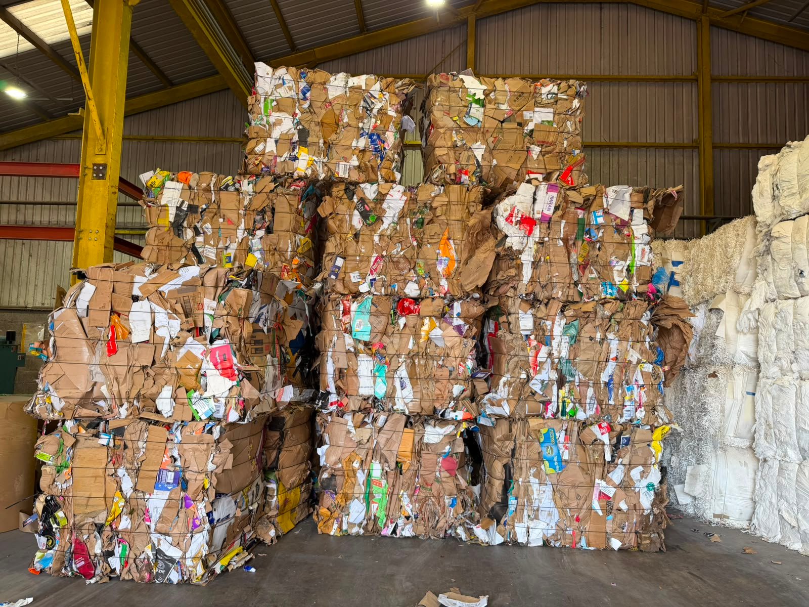 Regular baled material collection service